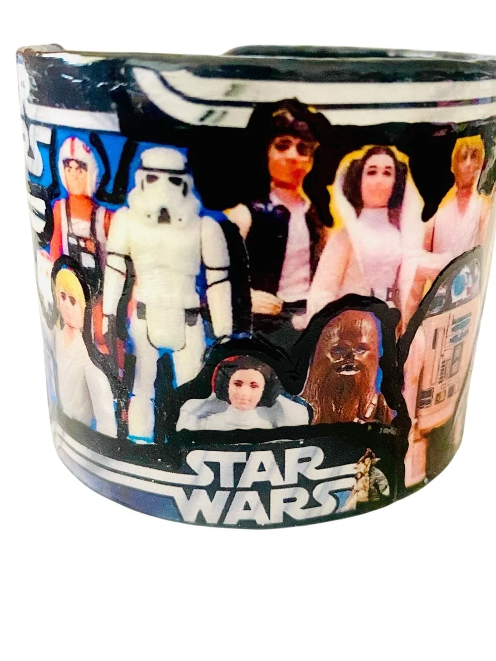 Star Wars Multi-Color Character Collage Wide Cuff Bracelet